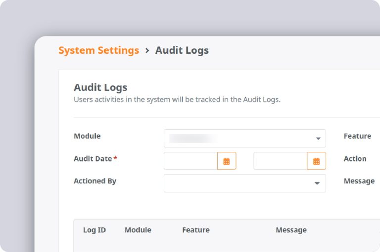 audit log for system